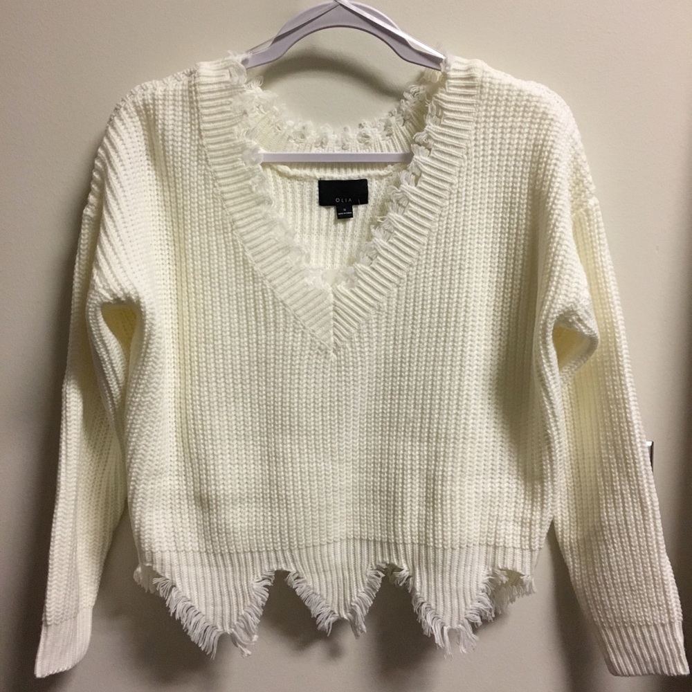 Forever 21 Tattered Rib Top